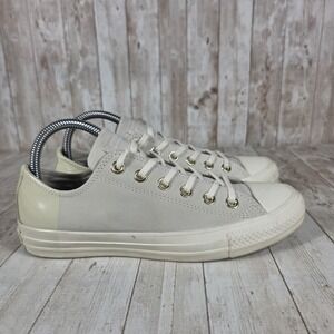 Converse‎ Chuck Taylor All Star Low Top Sneakers Light Gray Leather Women's 7.5